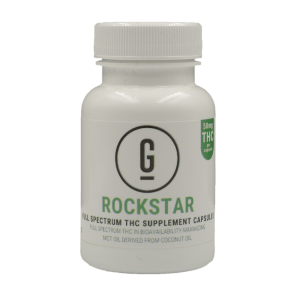 GRASS – THC Capsules – Rockstar – 50mg | Daily Marijuana Canada