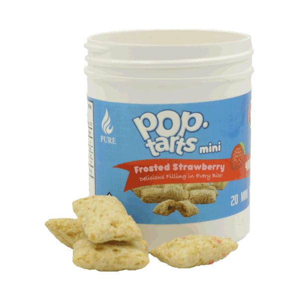 Pop Tarts Mini’s – THC Infused Frosted Strawberry Bites – 400mg | Daily Marijuana Canada