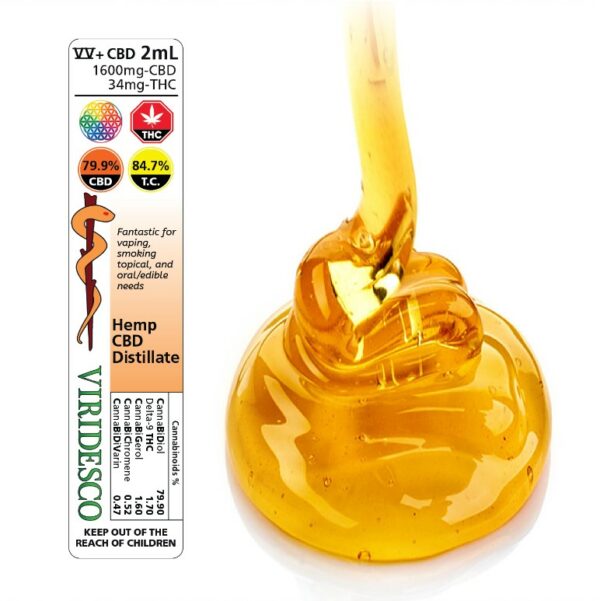 Viridesco – CBD Distillate – 2ml | Daily Marijuana Canada