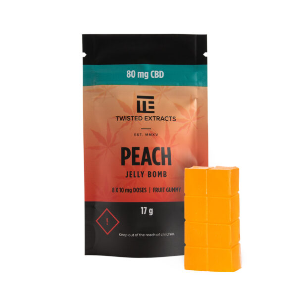Twisted Extracts – Peach Jelly Bombs – CBD | Daily Marijuana Canada