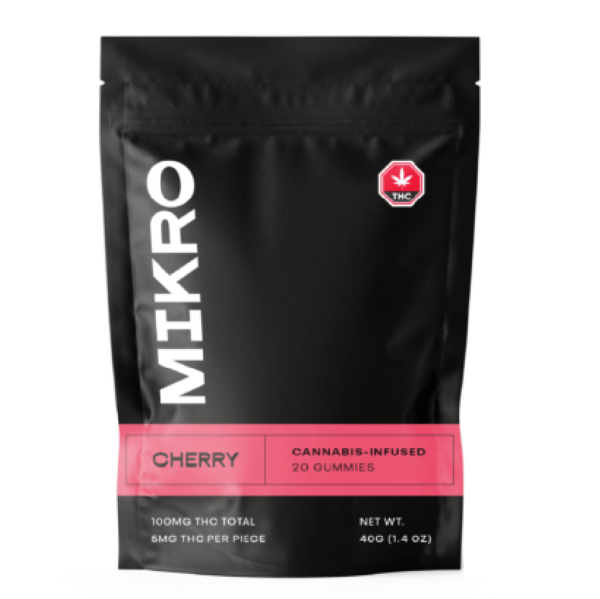 Mikro – THC Gummies – 100mg THC – Cherry | Daily Marijuana Canada