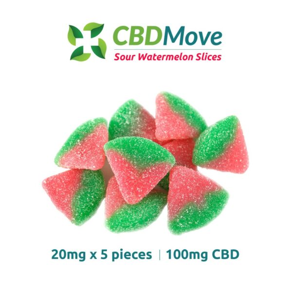 CBD Move – CBD Gummies – Watermelon – 100mg CBD | Daily Marijuana Canada