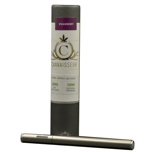 Cannaisseur – Disposable THC Distillate Pen – Strawberry 0.3ml | Daily Marijuana Canada