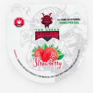 The Green Samurai – Strawberry Gummies – 150mg | Daily Marijuana Canada