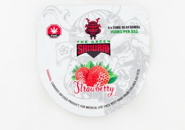 The Green Samurai – Strawberry Gummies – 150mg | Daily Marijuana Canada