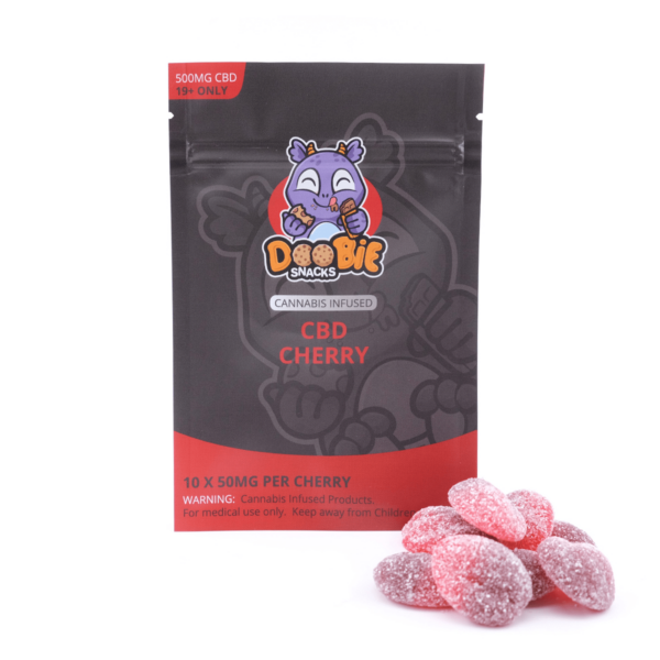Doobie Snacks – CBD Cherry Gummies – 500mg CBD | Daily Marijuana Canada