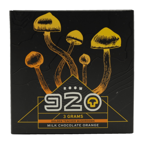 Room 920 – Mushroom Chocolate Bar – Milk Chocolate Orange – 3 grams | Daily Marijuana Canada