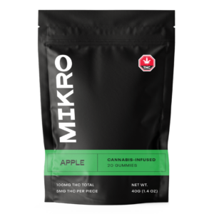 Mikro – THC Gummies – 100mg THC – Apple | Daily Marijuana Canada