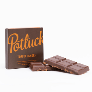 Potluck – Infused Chocolate – Toffee (Skor) – 300mg THC | Daily Marijuana Canada