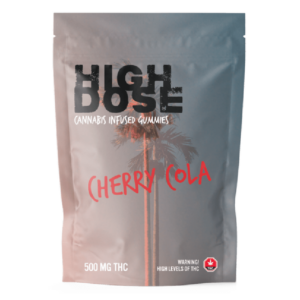 High Dose – cannabis Infused Gummies – Cherry Cola – 500mg/1500mg | Daily Marijuana Canada