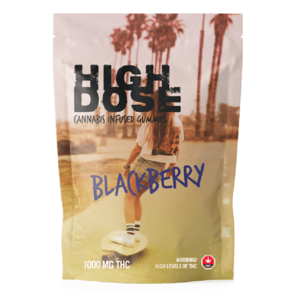 High Dose – cannabis Infused Gummies – Blackberry – 1000mg/1500mg | Daily Marijuana Canada