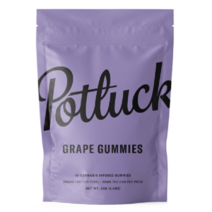 Potluck Extracts – Grape Gummies (1:1) – 100mg THC / 100mg CBD | Daily Marijuana Canada