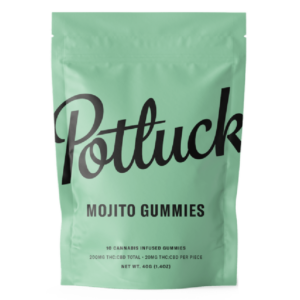 Potluck Extracts – Mojito Gummies (1:1) – 100mg THC / 100mg CBD | Daily Marijuana Canada