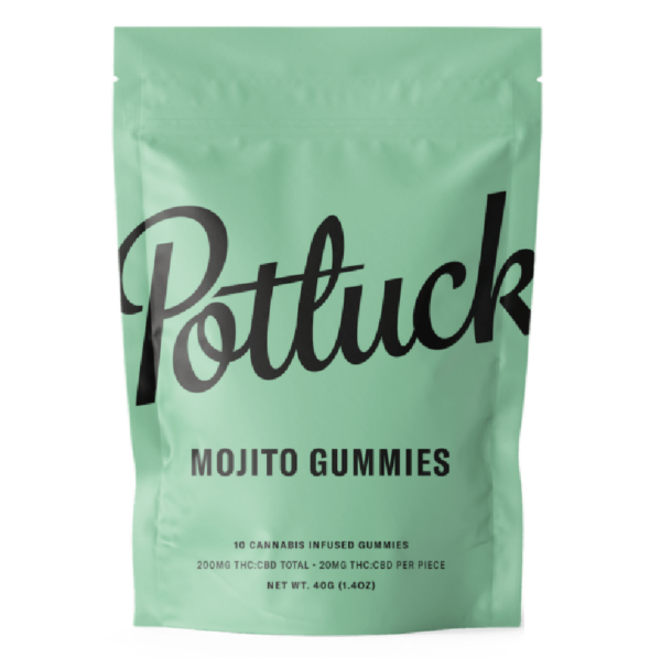 Potluck Extracts – Mojito Gummies (1:1) – 100mg THC / 100mg CBD | Daily Marijuana Canada