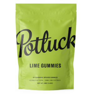 Potluck Extracts – Lime Gummies (CBD) – 200mg | Daily Marijuana Canada