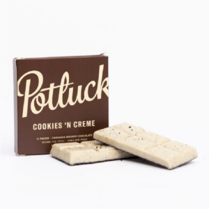 Potluck – Infused Chocolate – Cookies & Cream – 300mg THC | Daily Marijuana Canada