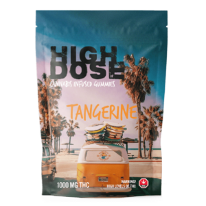 High Dose – cannabis Infused Gummies – Tangerine – 1000mg/1500mg | Daily Marijuana Canada