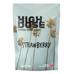 High Dose – cannabis Infused Gummies – Strawberry – 500mg/1000mg | Daily Marijuana Canada