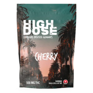 High Dose – cannabis Infused Gummies – Cherry – 500mg/1000mg | Daily Marijuana Canada