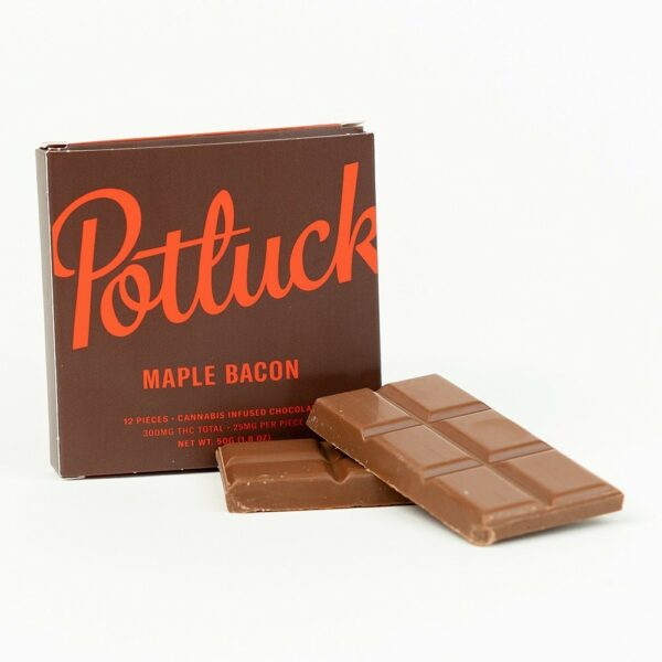 Potluck – Infused Chocolate – Maple Bacon – 300mg THC | Daily Marijuana Canada