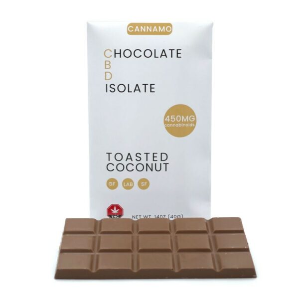 Cannamo – CBD Chocolate Isolate – 450mg – Toasted Coconut | Daily Marijuana Canada