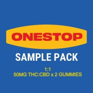 Onestop – Sample Pack – 1:1 – (50mg CBD:THC x 2 Gummies) | Daily Marijuana Canada